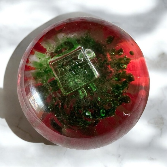 Vintage Abstract Art Glass Paperweight Handmade - Picture 3 of 6